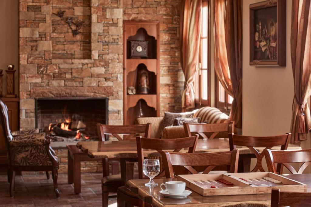 Posezení v ubytování Hotel Dryades and Spa