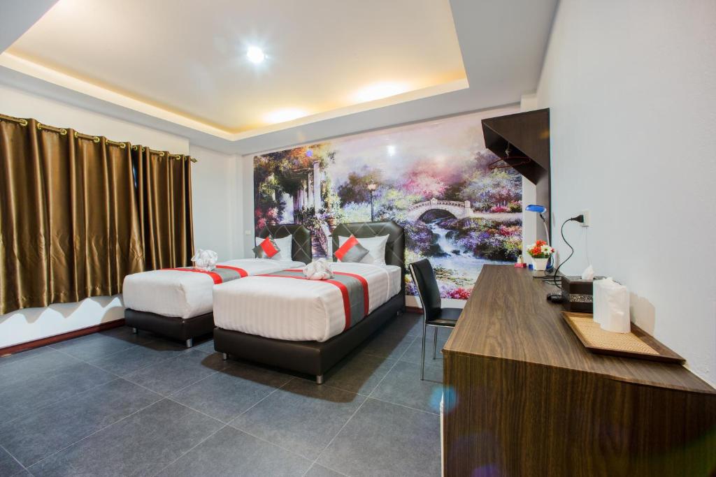 D11 Hotel - Habitación Doble Superior Con Dos Camas Dobles