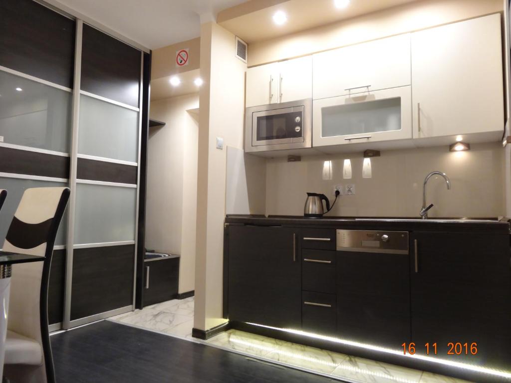 Kuchyňa alebo kuchynka v ubytovaní Apartament Kryształowy