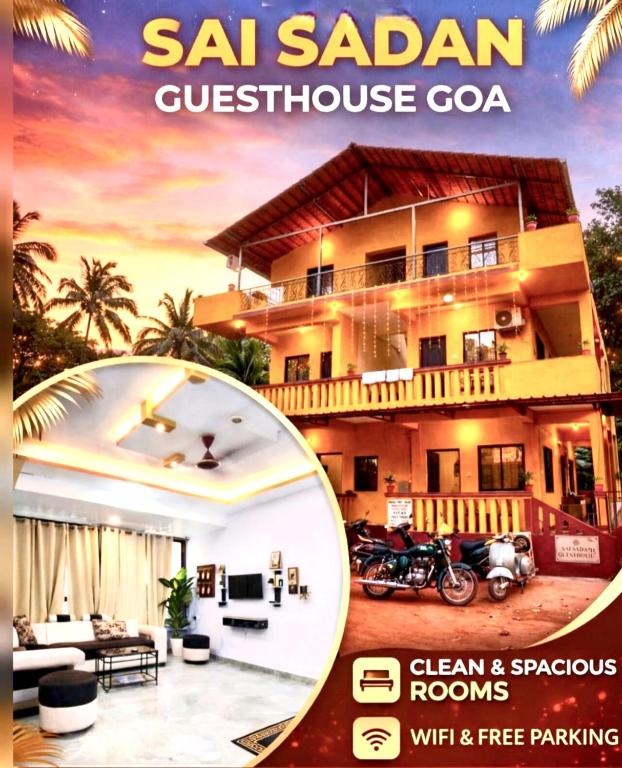 a magazine advertisement for a villa in a house at Sai Sadan GuestHouse Goa in Calangute