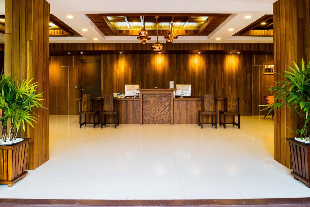 Vstupní hala nebo recepce v ubytování Aonang Phu Pi Maan Resort & Spa