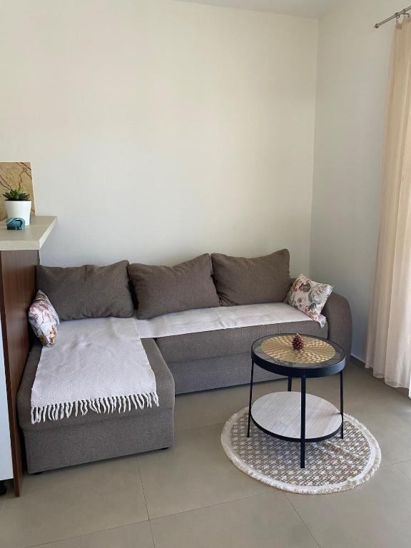 a living room with a couch and a table at Bela Rada in Tivat