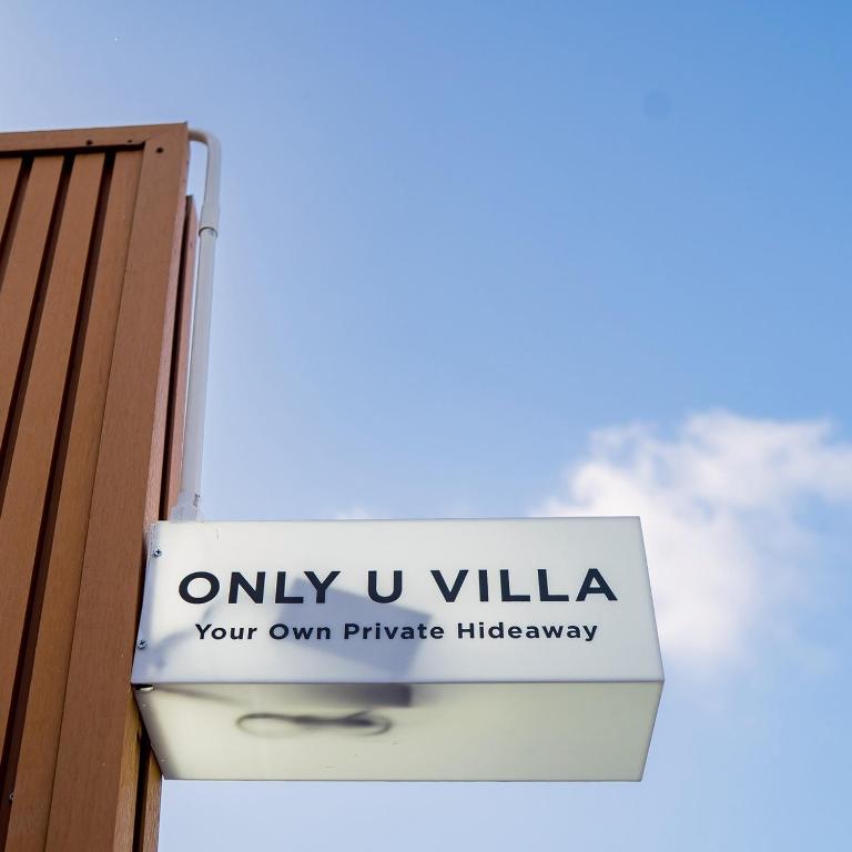 a sign that reads only u villa your own private refrigerator at Only U Home-Stay Villa Huahin in Hua Hin