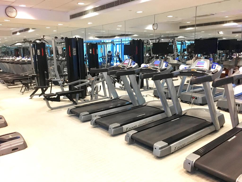 Fitness centrum a/nebo fitness zařízení v ubytování Shanghai Zhangjiang Parkyard Hotel - Free shuttle bus from the New International Expo Center during the exhibition