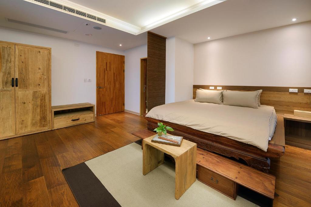 Postel nebo postele na pokoji v ubytování 鄉道茶屋 Country Road B&B