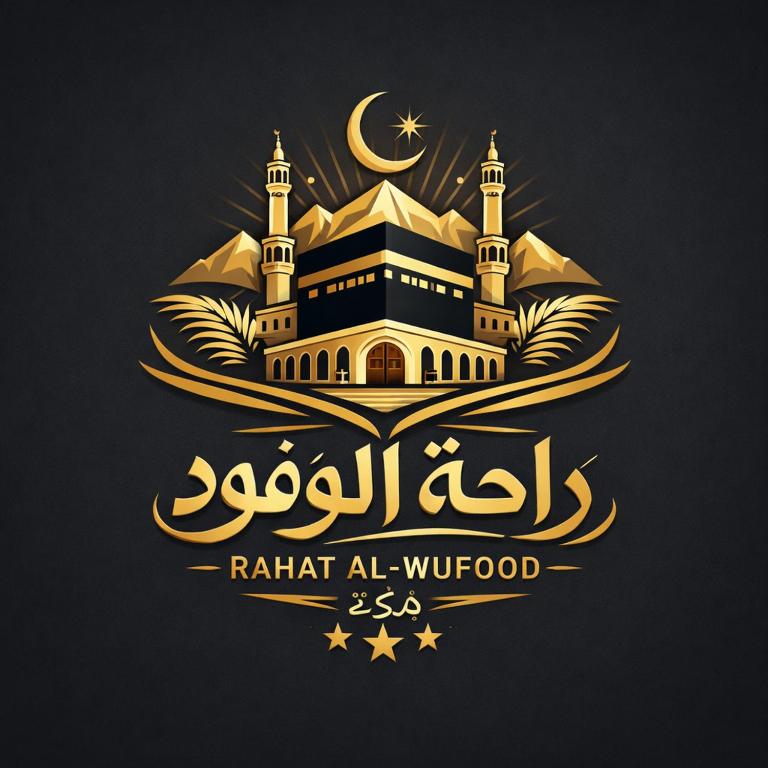a mosque with calligraphy for the celebration ofnirhad al dhofood at راحة الوفود الفندقيه in Al Khansāk