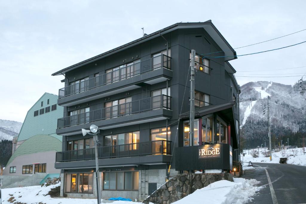 The Ridge Nozawa Apartments during the winter