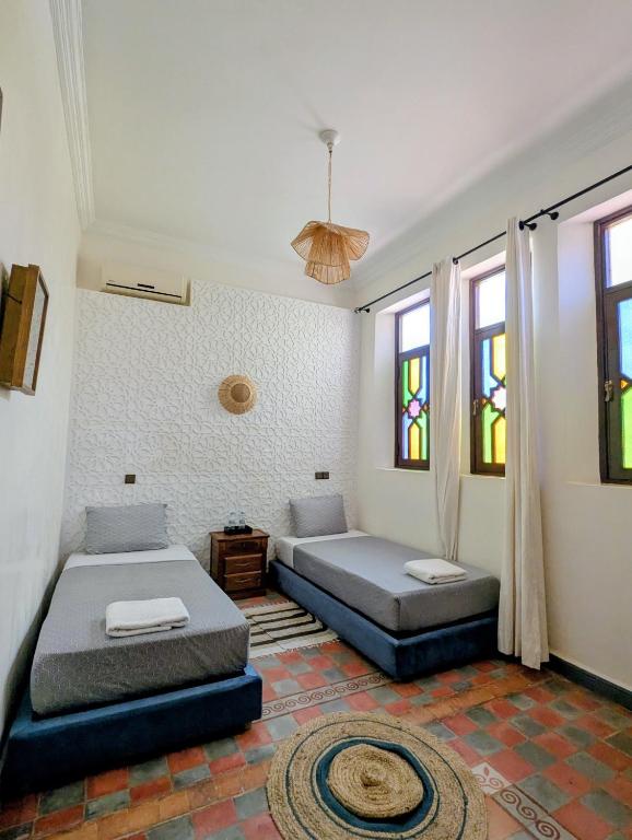 Chambre familiale deux lits