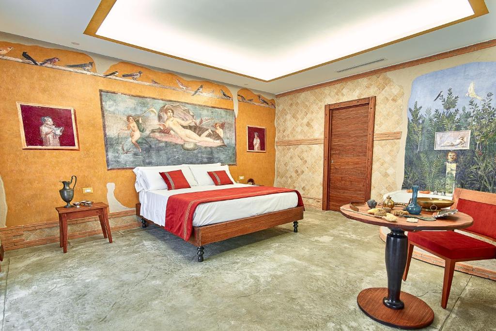 Letto o letti in una camera di Hotel del Sole