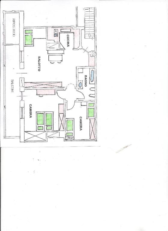 Plan piętra w obiekcie Appartements Else