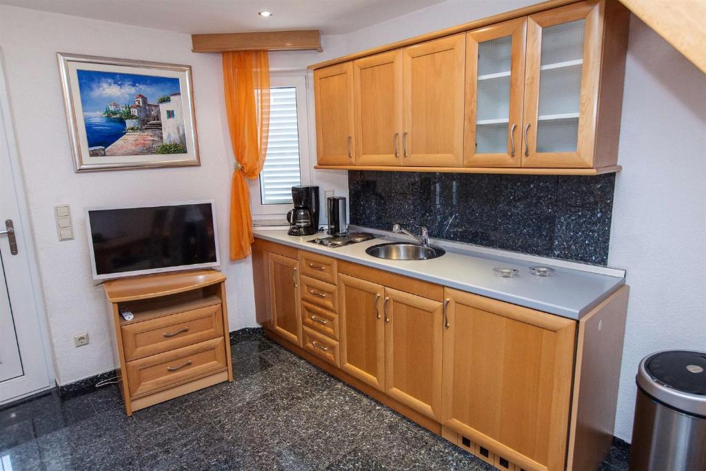 Kuchyň nebo kuchyňský kout v ubytování Crikvenica Apartment 9