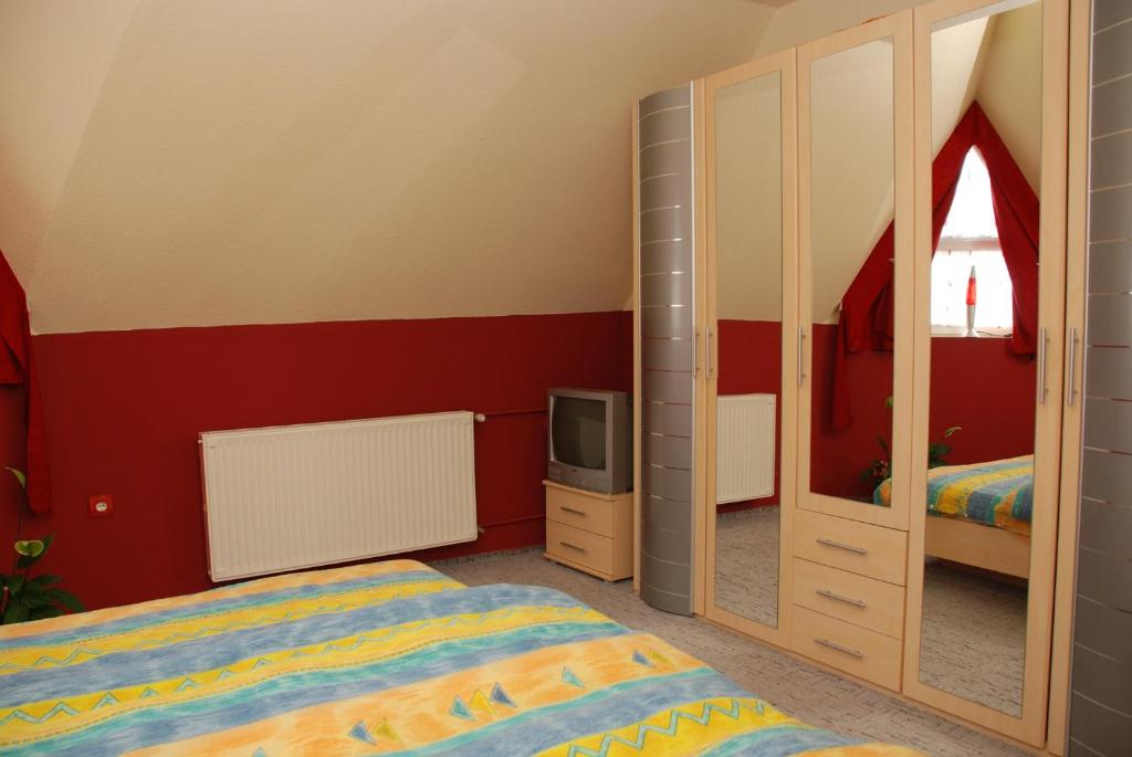 Posteľ alebo postele v izbe v ubytovaní Apartment Siofok 18