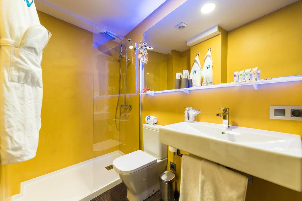 Koupelna v ubytování Wavia Hotel - Adults only