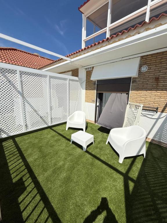Estudio con terraza