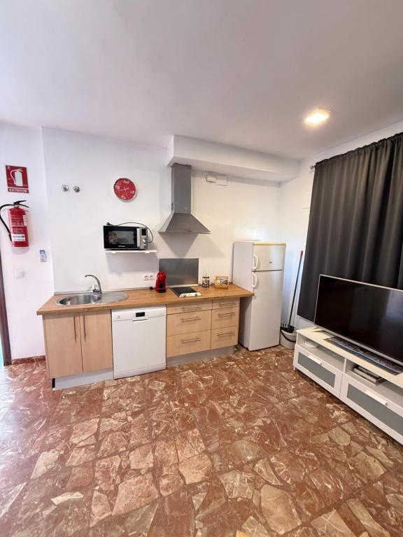 Apartamento 1 dormitorio con vistas al mar y terraza