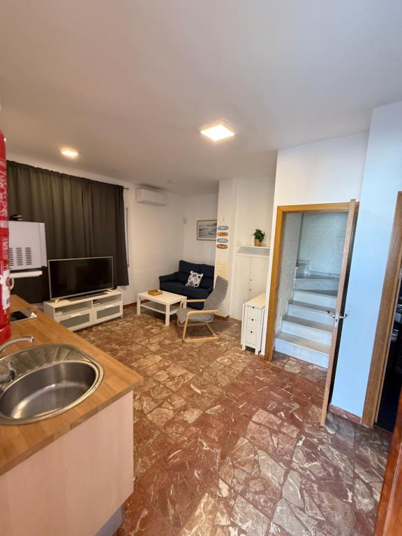 Apartamento 1 dormitorio con vistas al mar y terraza