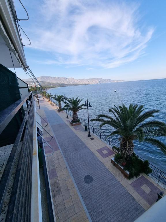 a view of the ocean from a cruise ship at Calma2 in Agioi Theodoroi