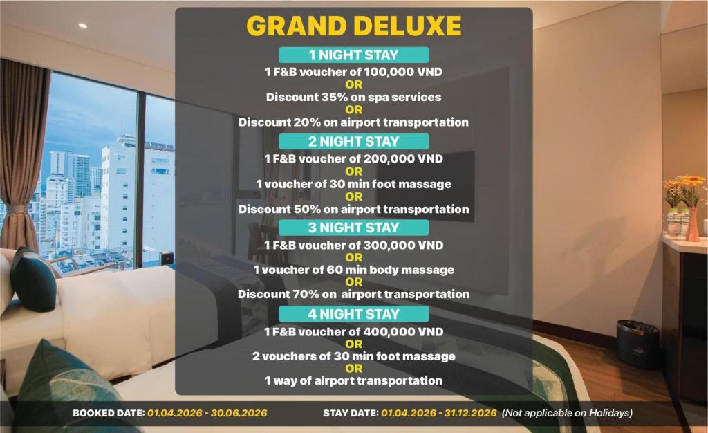 Grand Deluxe Twin Room  Partial sea view