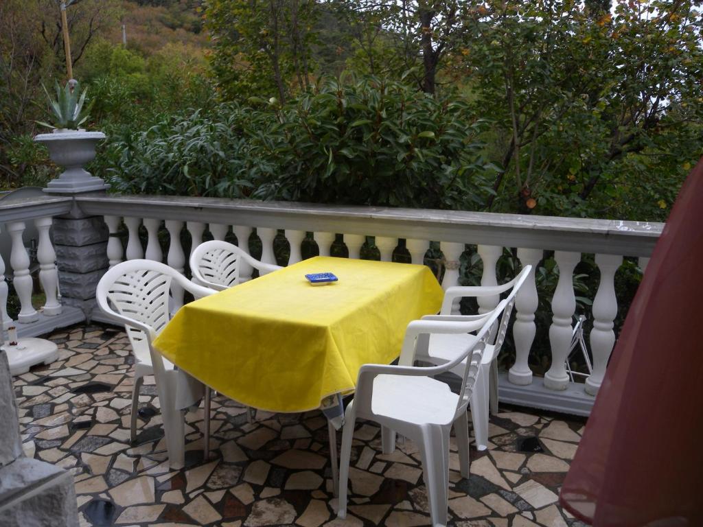 Balkón alebo terasa v ubytovaní Apartment Jablanac 1
