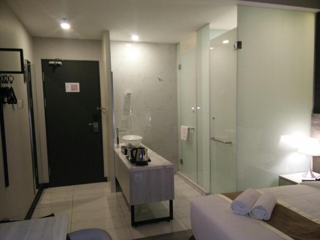 Koupelna v ubytování The Leverage Business hotel (Skudai)