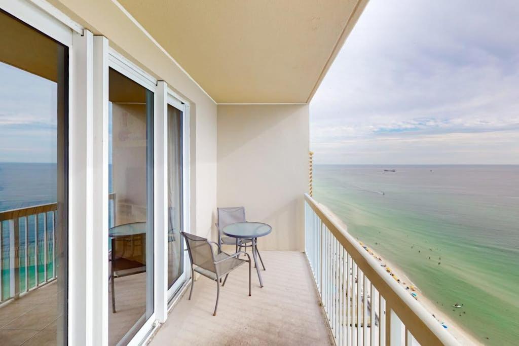a balcony with a view of the ocean at Seychelles Beach Resort 2004 in Panama City Beach