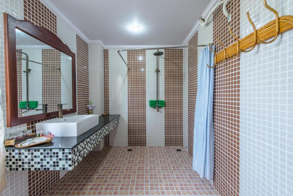 Koupelna v ubytování Delux Villa