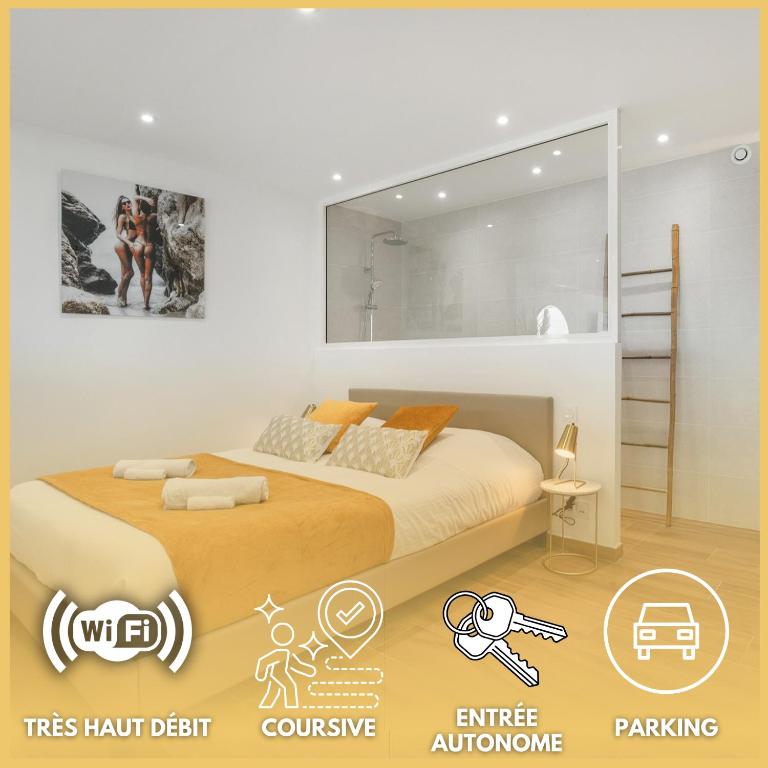 Le Sauvage - Appartement luxe - coursive - terrasse - parking - Village Naturiste