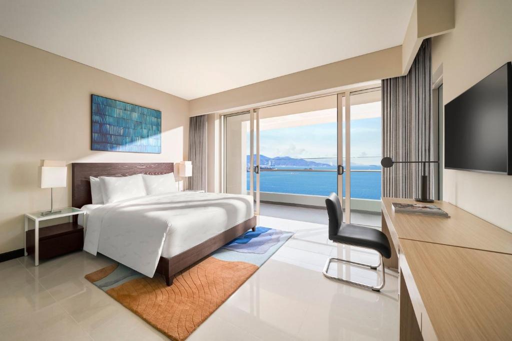 Two-Bedroom Suite with One King Bed, One Bunk Bed and Ocean View