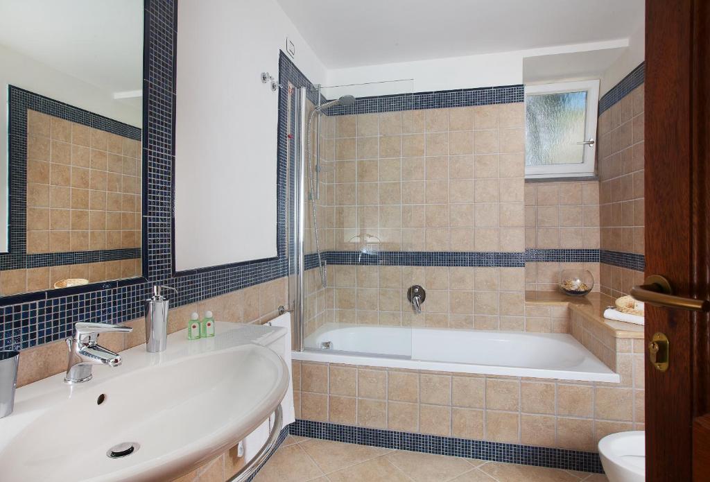 Koupelna v ubytování Hotel Villa Ceselle
