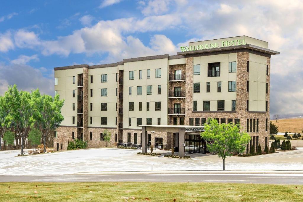 a rendering of the exterior of a hotel at The Wallhouse Hotel, an Ascend Collection Hotel in Walnut Creek