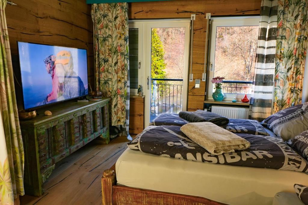 Pension Pulvermühle - Vierbettzimmer Mit Gartenblick