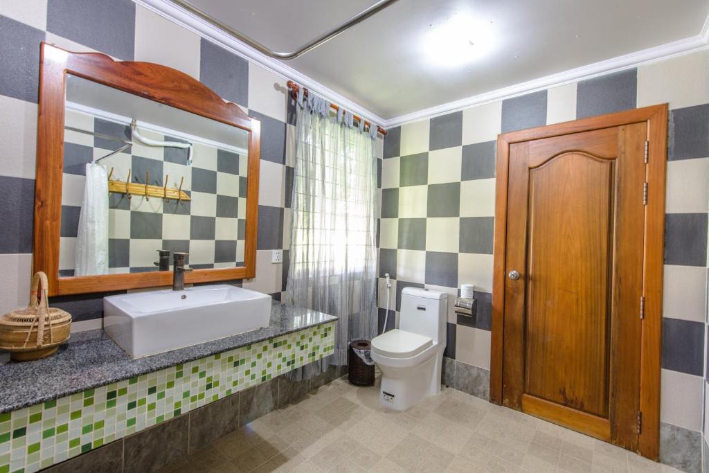 Koupelna v ubytování Delux Villa