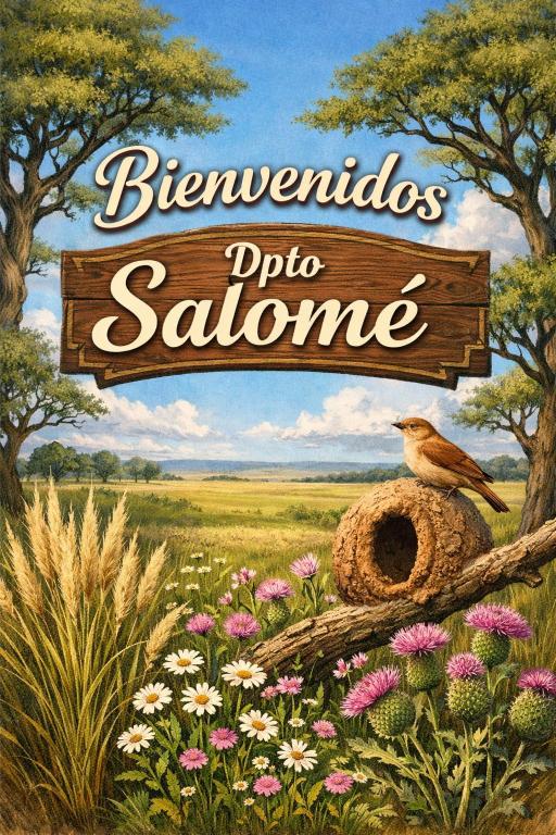 a book cover of a bird in a field of flowers at Departamento Salomé in Eduardo Castex