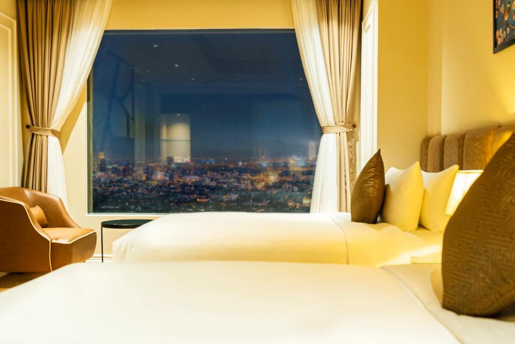 Phòng Luxury 2 Giường Đơn + Xe Đưa Đón Miễn Phí Đến Trung Tâm Thành Phố