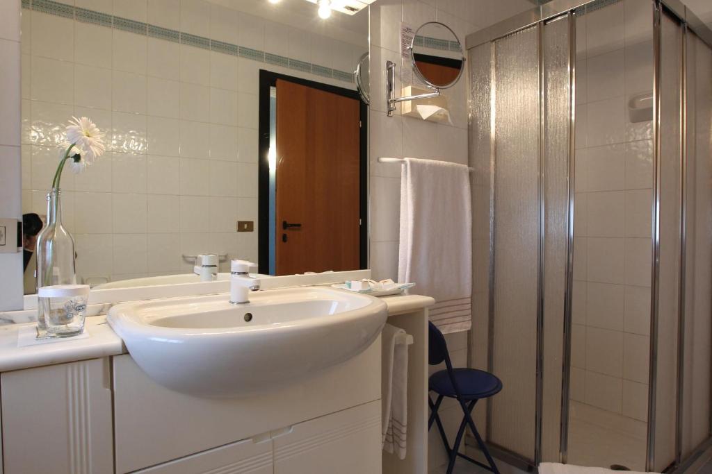 Koupelna v ubytování Hotel Globo