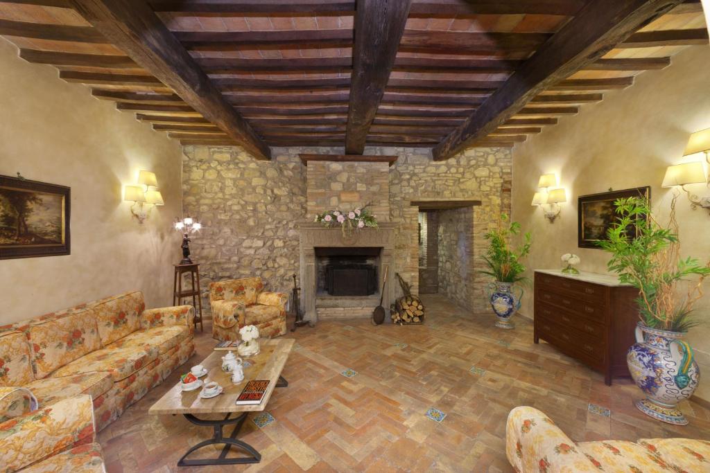 Posezení v ubytování Relais Il Canalicchio Country Resort & SPA