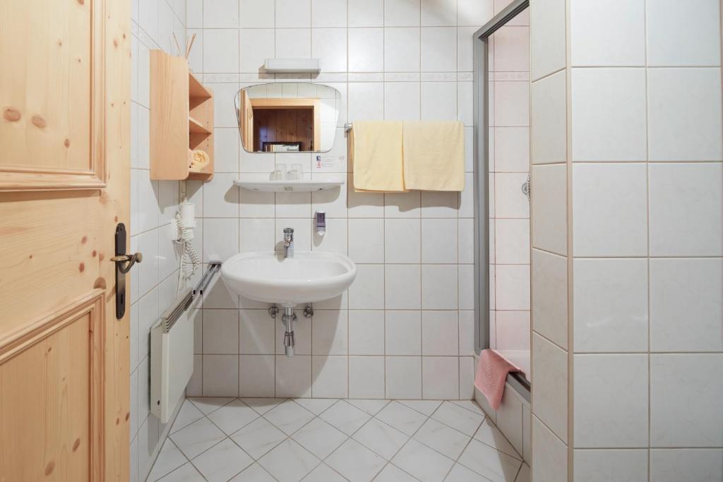 Koupelna v ubytování Pension Oberbräu