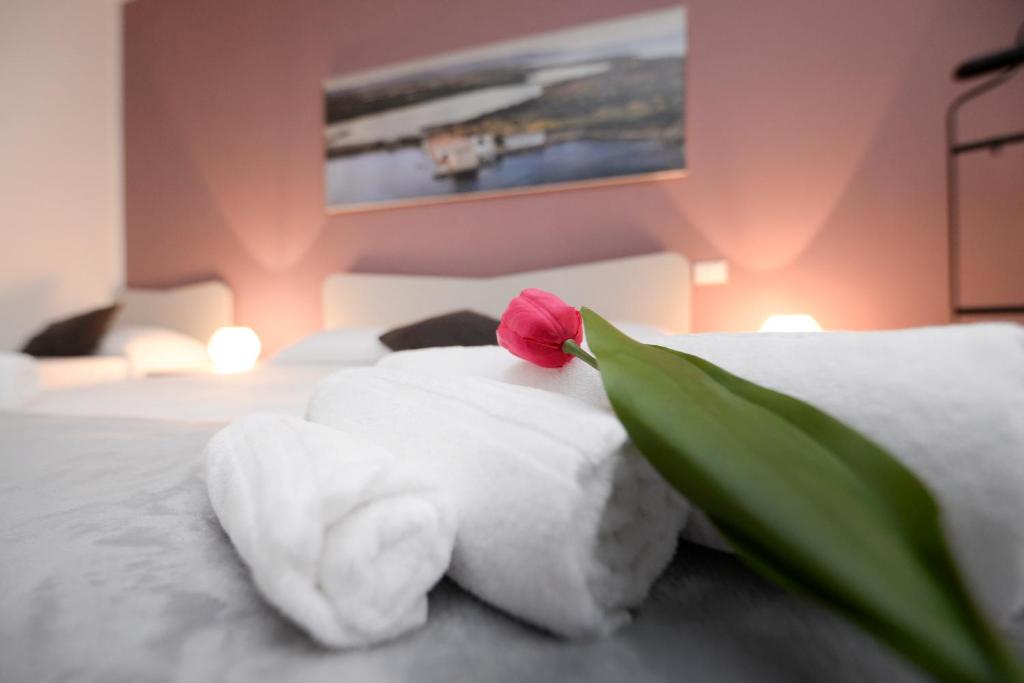Postel nebo postele na pokoji v ubytování Casa Malaclà B&B