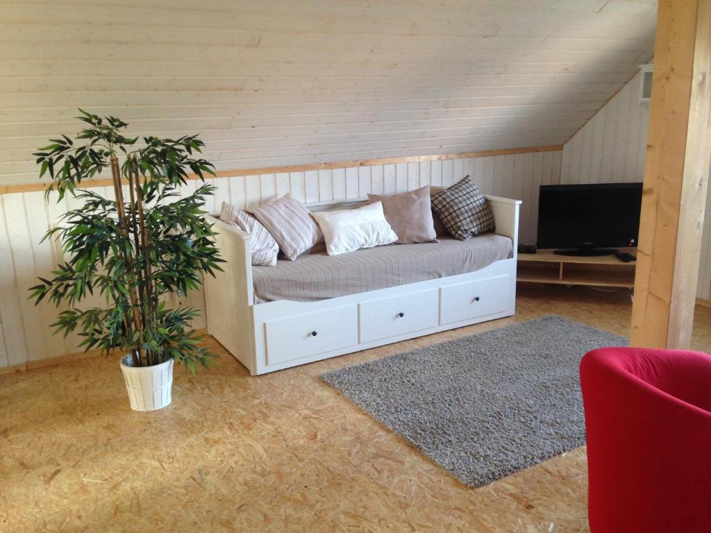 Posezení v ubytování Apartments im Schwedenstil