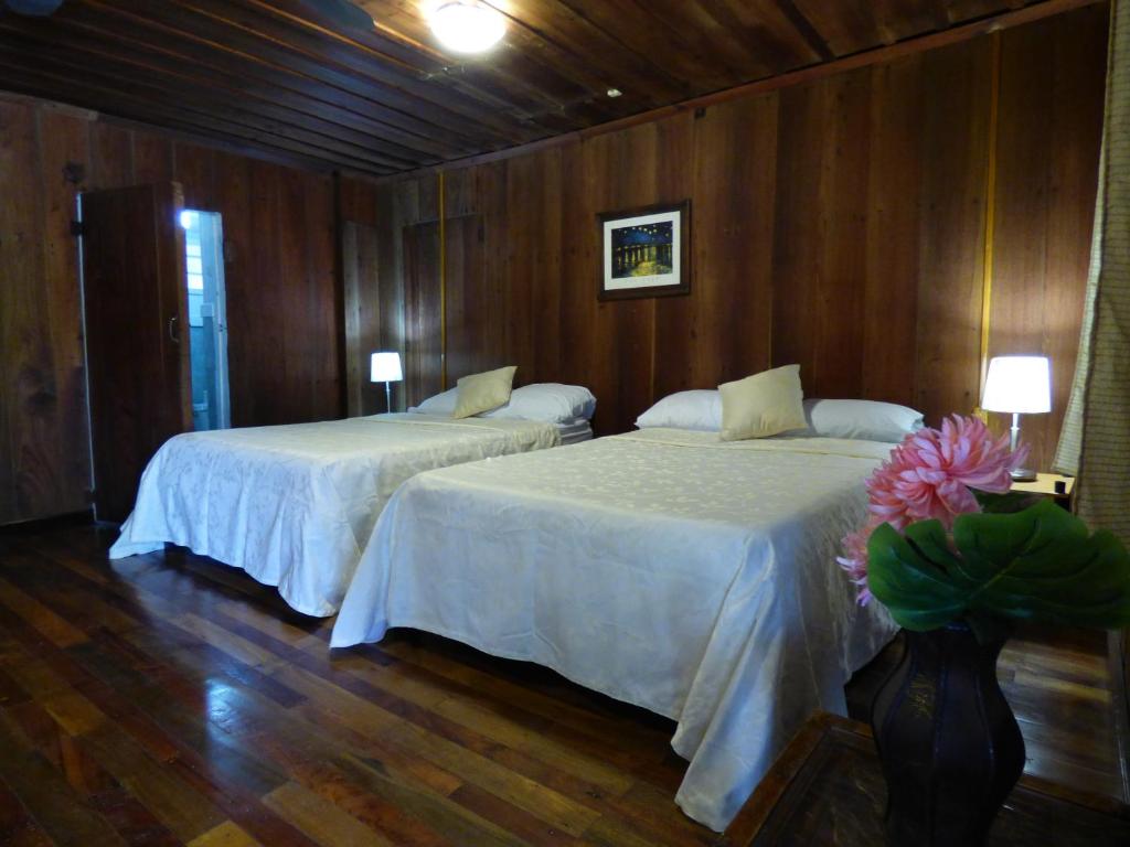 Postel nebo postele na pokoji v ubytování Cabañas Zoh Laguna Calakmul