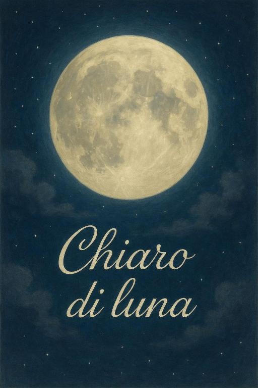 a book cover of the moon with the words china at dunma at Chiaro di Luna in Crispiano