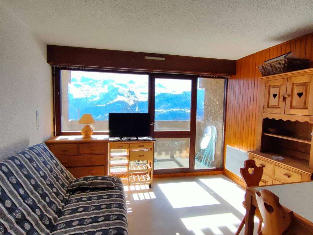 Studio cabine 4 pers à 250m des pistes - Vue Meije - FR-1-297-261