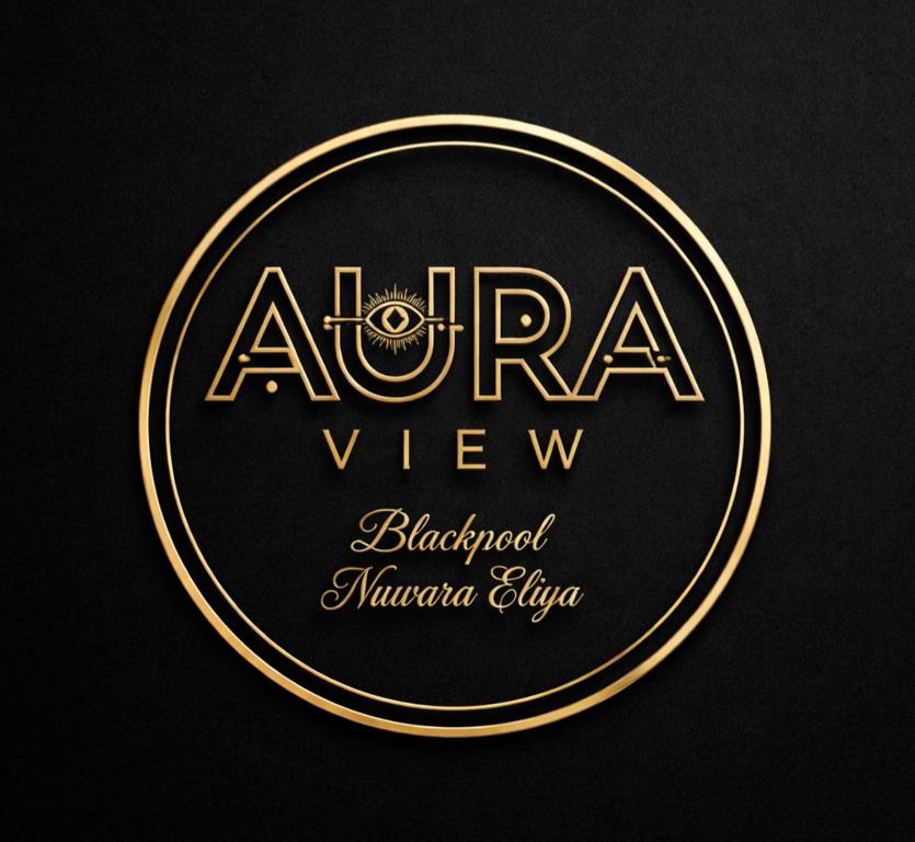 a gold logo for aarma view black and goldsmithsmith alloy at AURA View in Nuwara Eliya