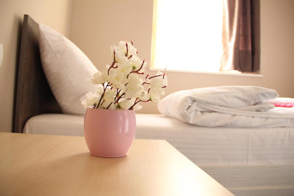 Ένα ή περισσότερα κρεβάτια σε δωμάτιο στο Downtown Skadarlija