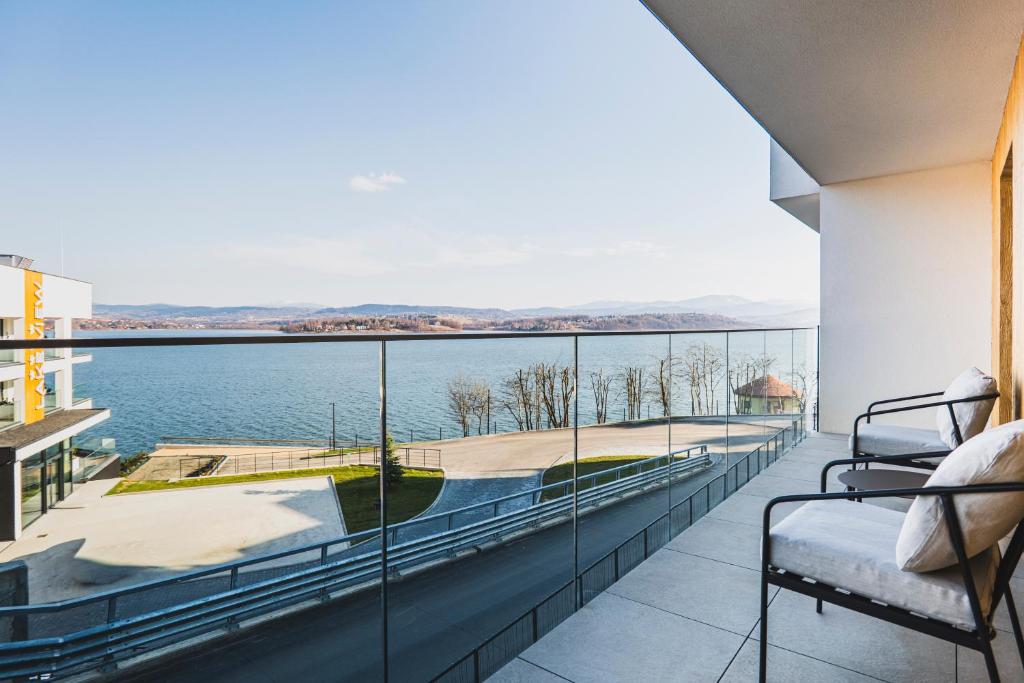 Lake View Żywiec Resort & SPA - 带桑拿浴室的公寓