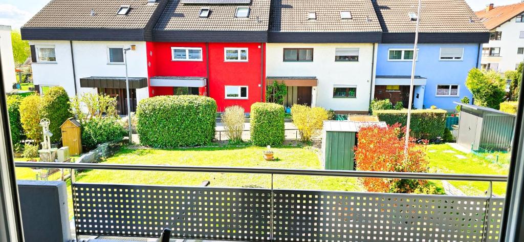 a view of a house from a balcony at Ferienwohnung Rütschlin in Nollingen