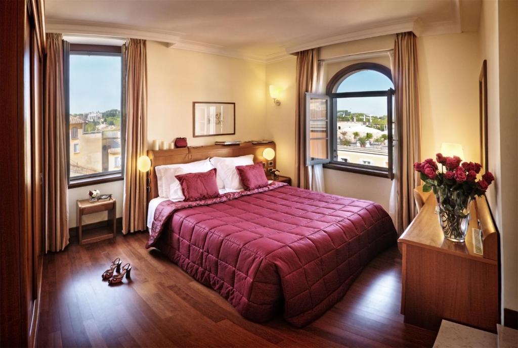 Cama o camas de una habitación en Hotel Ponte Sisto