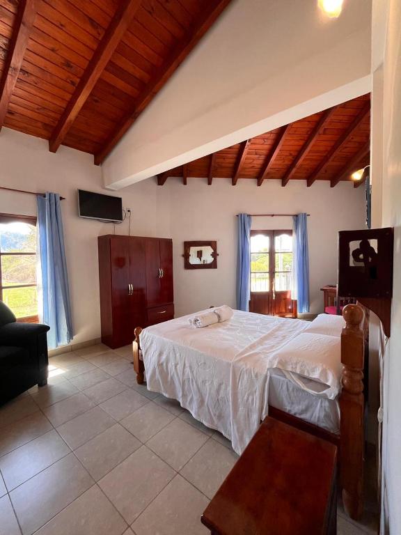 a bedroom with a large bed in a house at Hotel Maria Cafayate in San Carlos