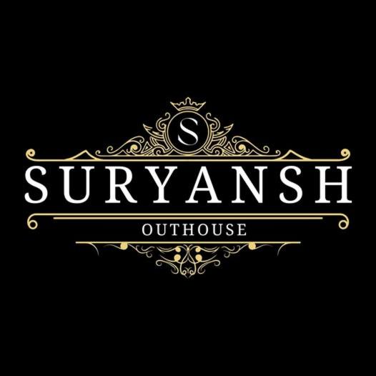 a vintage logo for a swan out house at Suryansh Outhouse in Jaipur