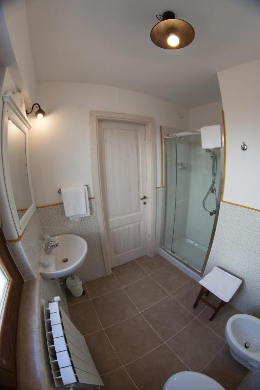 Koupelna v ubytování Il Vicoletto B&B